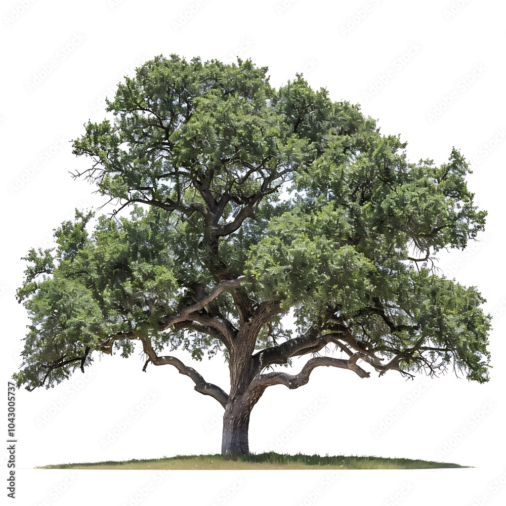 Oak Tree isolated on white background Oak Tree isolated on white background