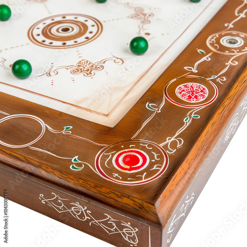  A Carrom Board Isolated on Transparent Background photo