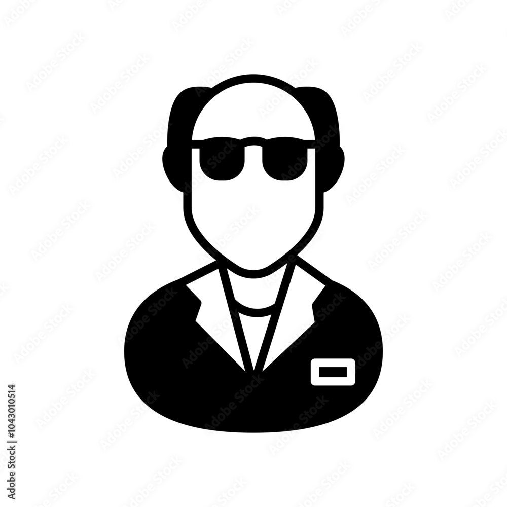 Psychotherapist Glyph Icon, Vector illustration Psychotherapist Glyph Icon, Vector illustration