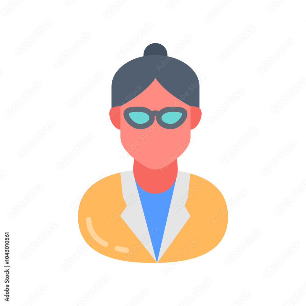 Ophthalmologist Flat Icons, Vector illustration Ophthalmologist Flat Icons, Vector illustration
