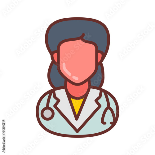 Pulmonologisticon Filled Icons , Vector illustration