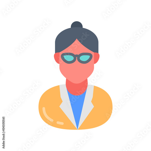 Ophthalmologist Flat Icons, Vector illustration