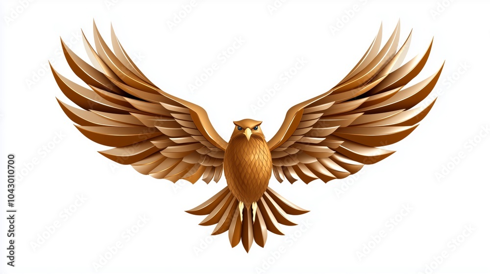 Obraz premium Abstract Hawk Logo with Flat Vector Design