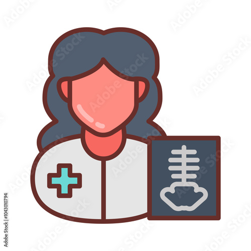 Radiology Filled Icons , Vector illustration