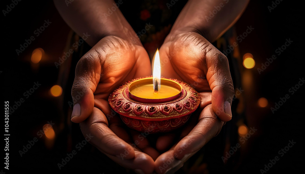 hands holding a burning candle in the darknes. Selective focus, dark background. light in the dark. hands holding a burning candle in the darknes. Selective focus, dark background. light in the dark.