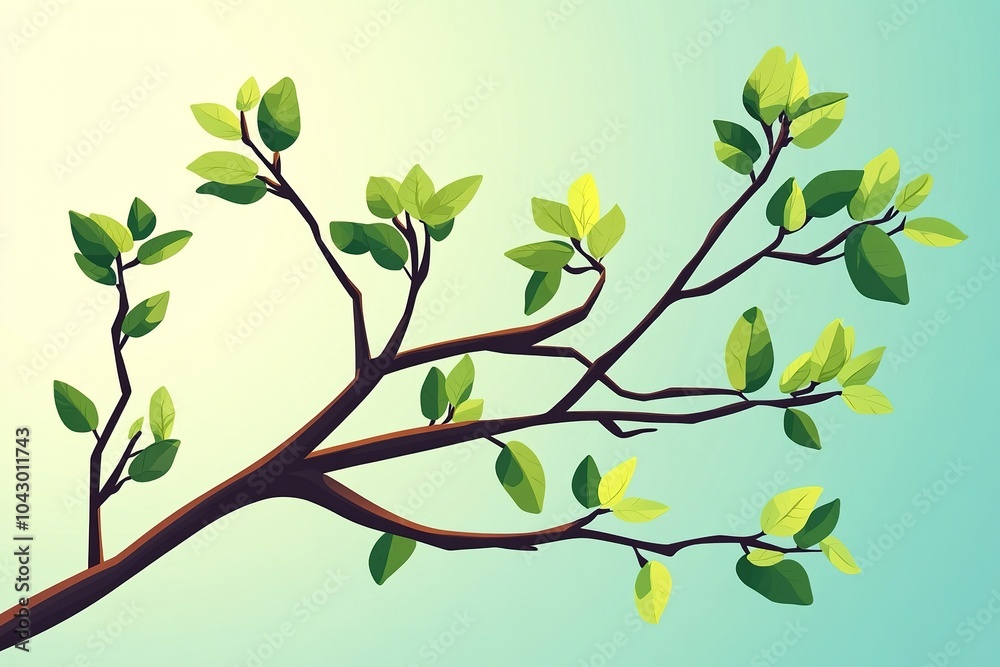 Playful Tree Branches with Rounded Tips for Whimsical Designs Playful Tree Branches with Rounded Tips for Whimsical Designs