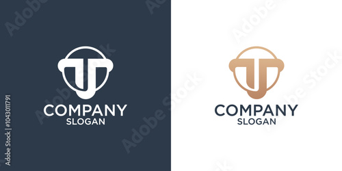letter t abstract monogram logo design vector
