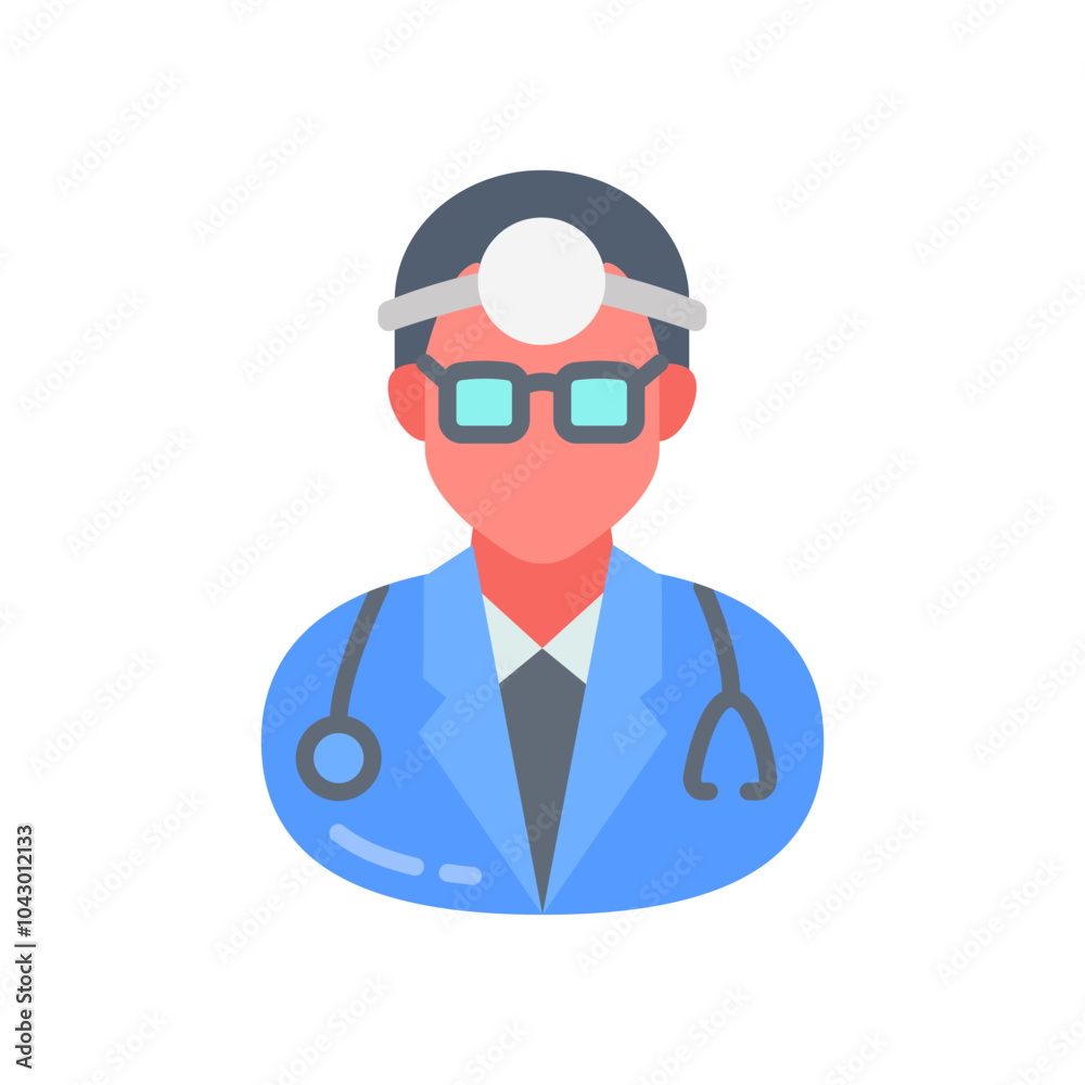 Orthopedic Surgeon Flat Icons, Vector illustration