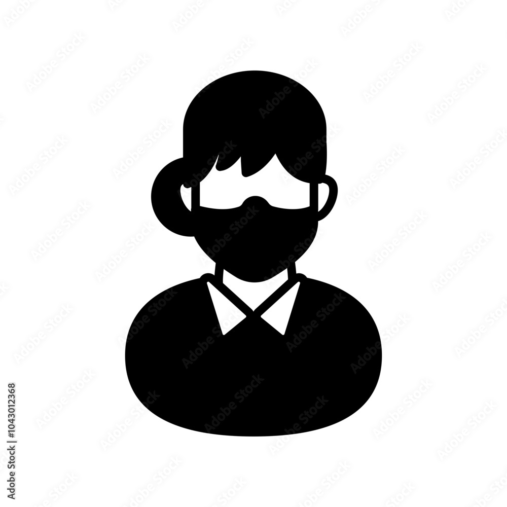 Nursing Assistant Glyph Icon, Vector illustration Nursing Assistant Glyph Icon, Vector illustration