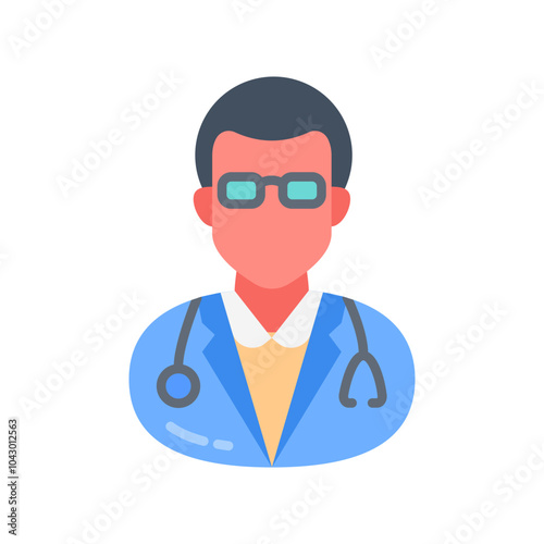 Palliative Carer Flat Icons, Vector illustration
