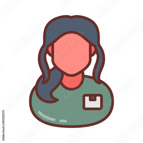 Prosthodontist Filled Icons , Vector illustration