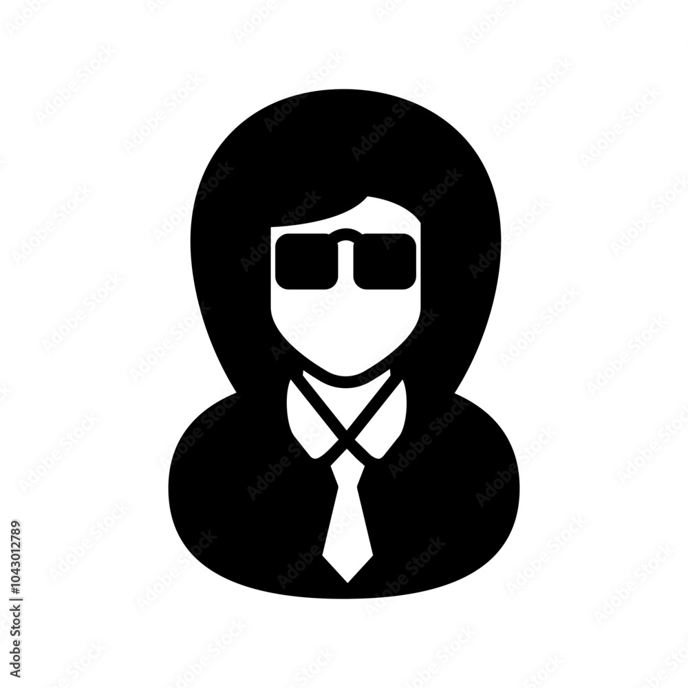 Hospital Administrator Glyph Icon, Vector illustration Hospital Administrator Glyph Icon, Vector illustration