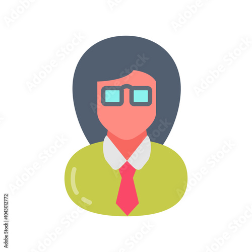 Hospital Administrator Flat Icons, Vector illustration