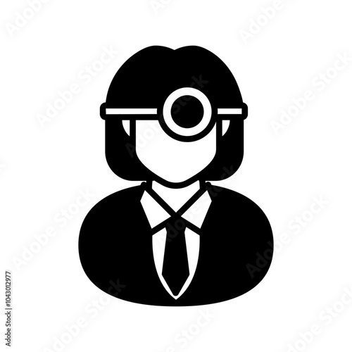 Hygienist Glyph Icon, Vector illustration