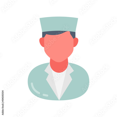 Medical Scribe Flat Icons, Vector illustration