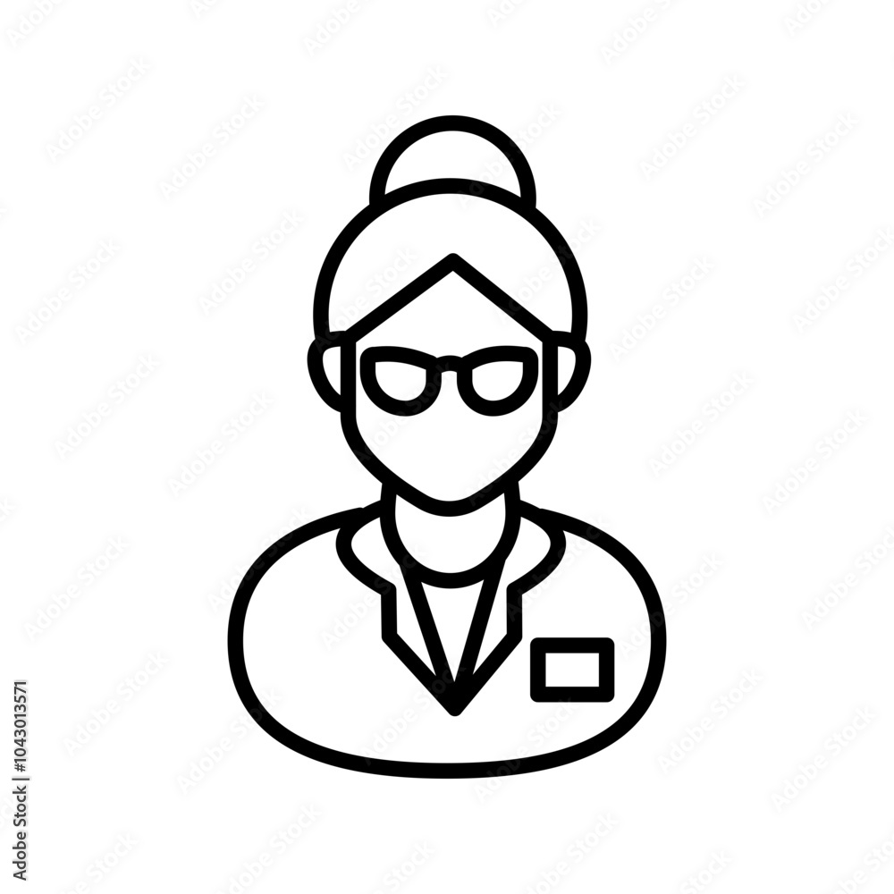Nutritionist Outline Icon, Vector illustration Nutritionist Outline Icon, Vector illustration