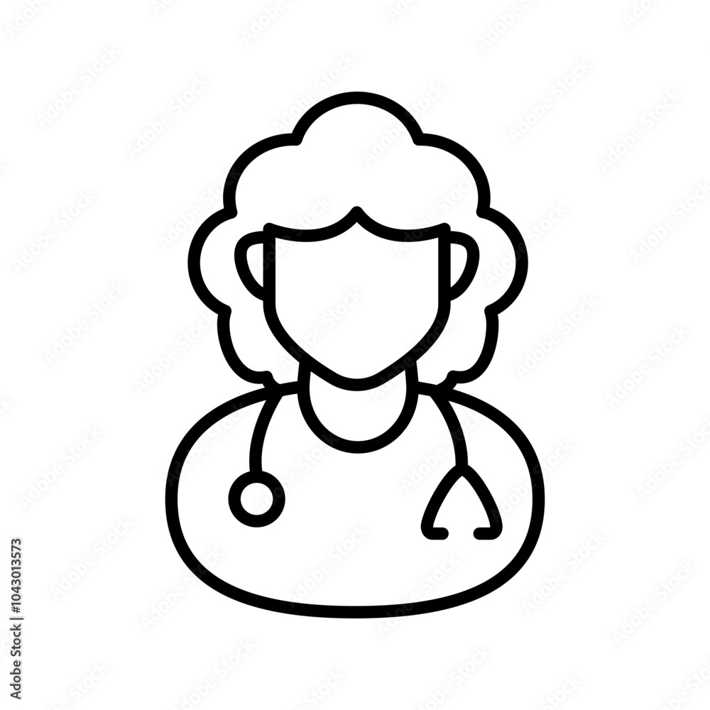 Somnologist Outline Icon, Vector illustration Somnologist Outline Icon, Vector illustration