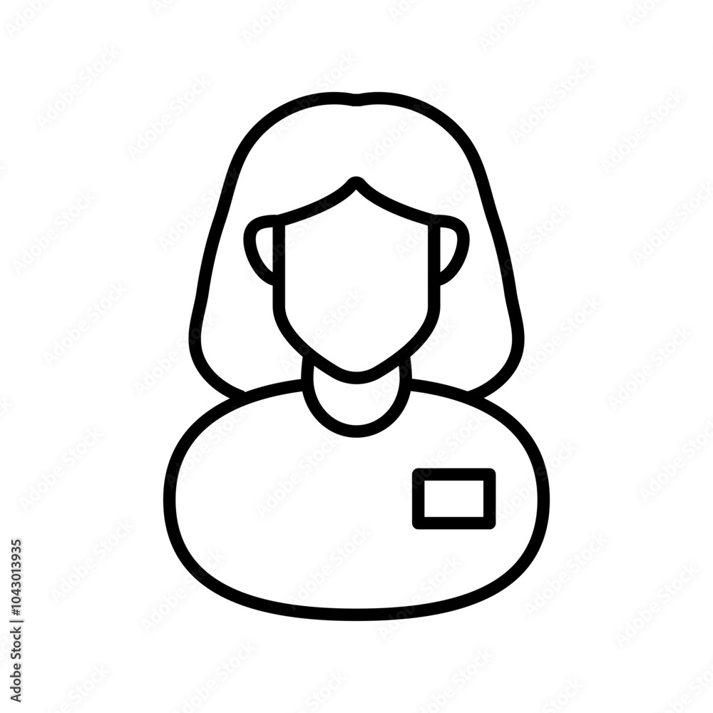Clinical Pharmacist Outline Icon, Vector illustration Clinical Pharmacist Outline Icon, Vector illustration