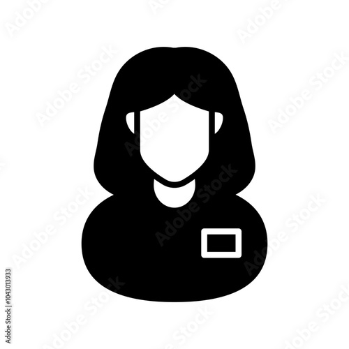 Clinical Pharmacist Glyph Icon, Vector illustration