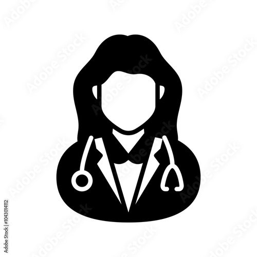 LHV Doctor Glyph Icon, Vector illustration