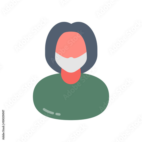 Medical Researcher Flat Icons, Vector illustration