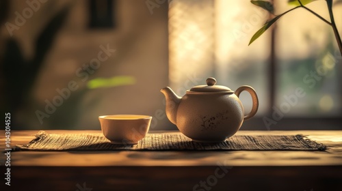 cup of tea on the table