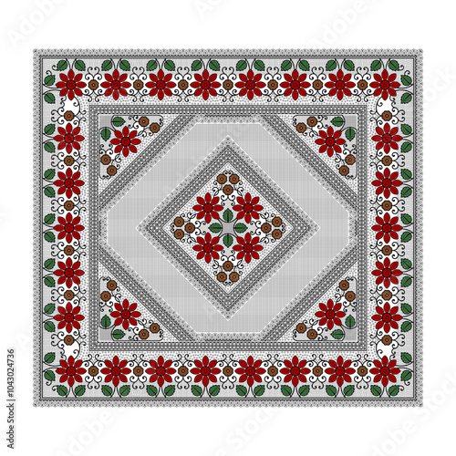 bedsheet design digital art use hand work and digital printing
