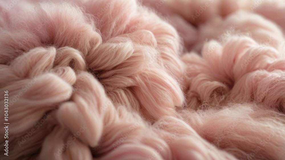 Obraz premium Pink Soft fluffy wool texture background