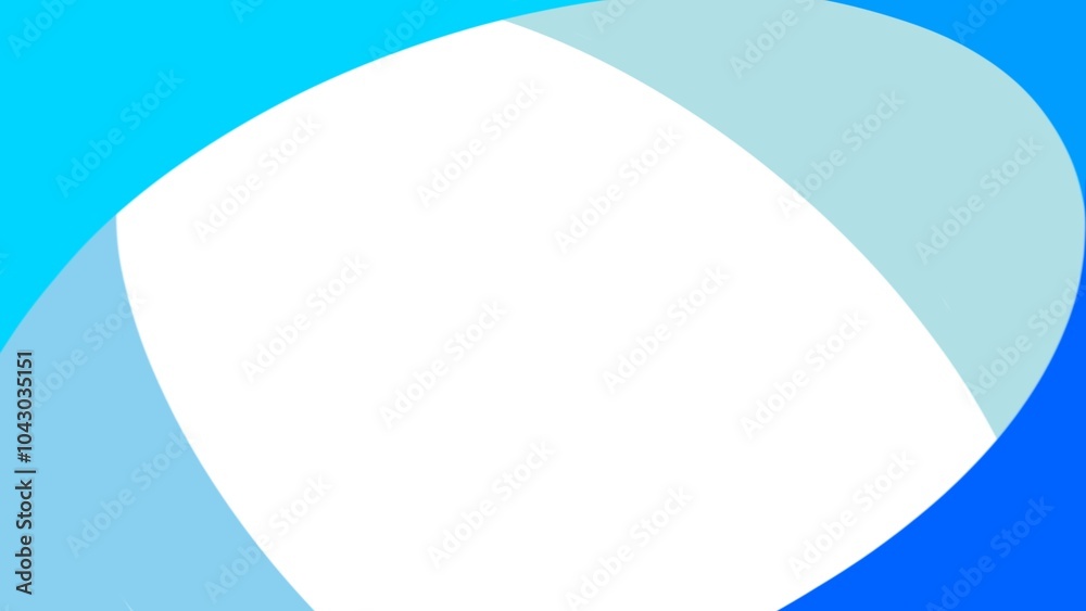 This oval background displays calm and deep shades of blue, creating a calm and elegant impression