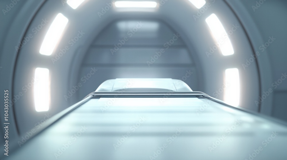 Obraz premium Exploring the Intricate Design of a Modern Medical Imaging Room with Advanced Technology