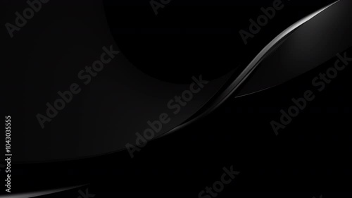 Abstract black looping animation background. 3d rendering not AI