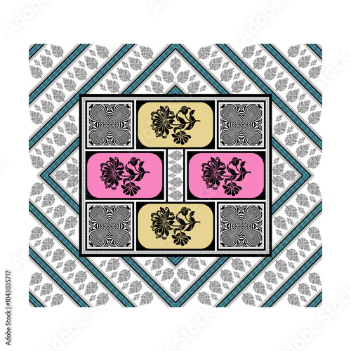 bedsheet design digital art use hand work and digital printing
