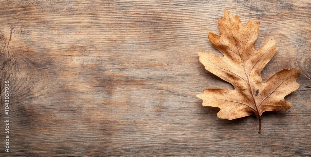 A dried oak leaf rests on a textured wooden surface, evoking a natural, rustic aesthetic. A dried oak leaf rests on a textured wooden surface, evoking a natural, rustic aesthetic.