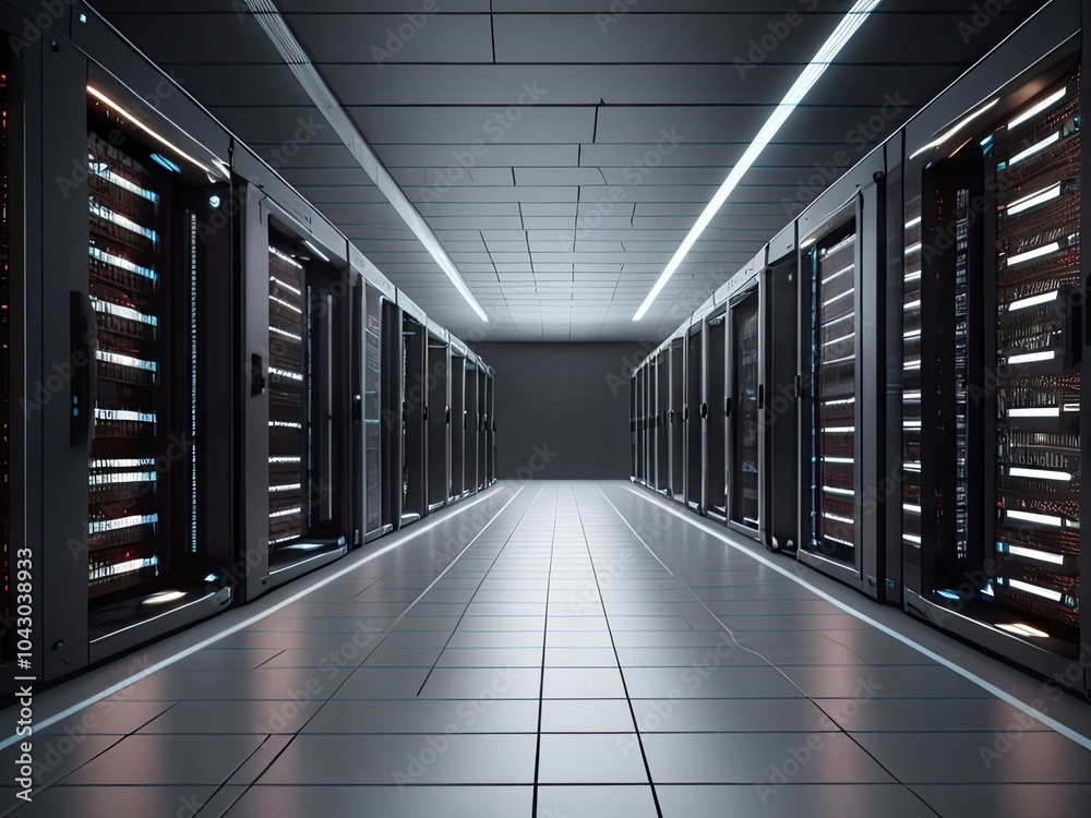 server room with servers Server racks in server room data center server rack with servers server room with servers Server racks in server room data center server rack with servers