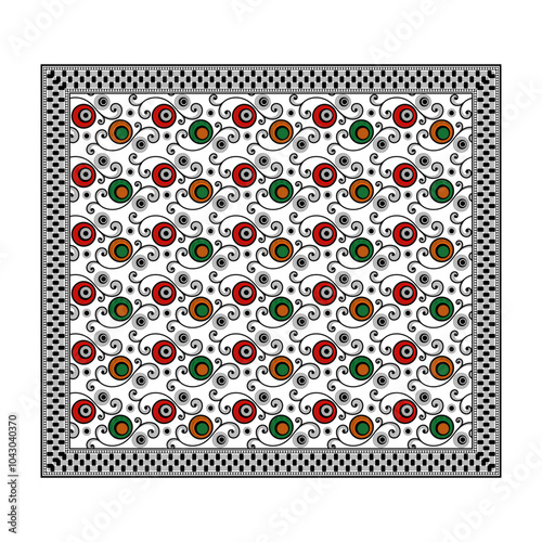 bedsheet design digital art use hand work and digital printing
