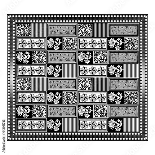 bedsheet design digital art use hand work and digital printing
