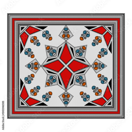 bedsheet design digital art use hand work and digital printing
