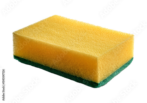 Sponge for cleaning isolated on transparent or white background