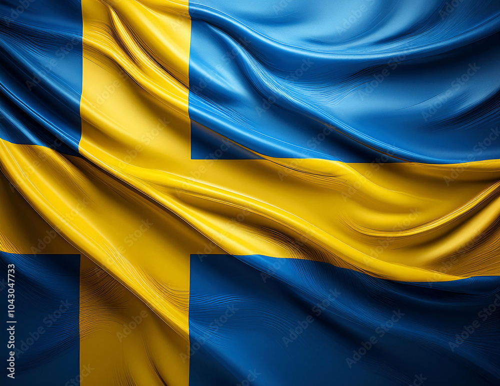 Die Flagge von Schweden