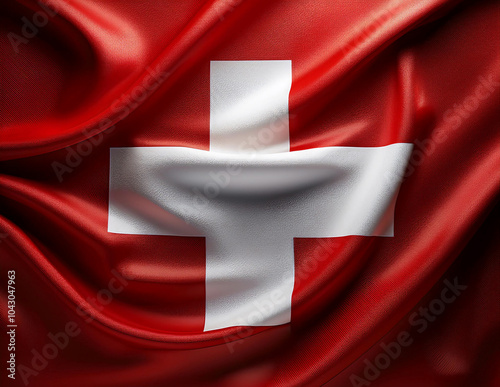 Obraz na płótnie Die Flagge der Schweiz w salonie