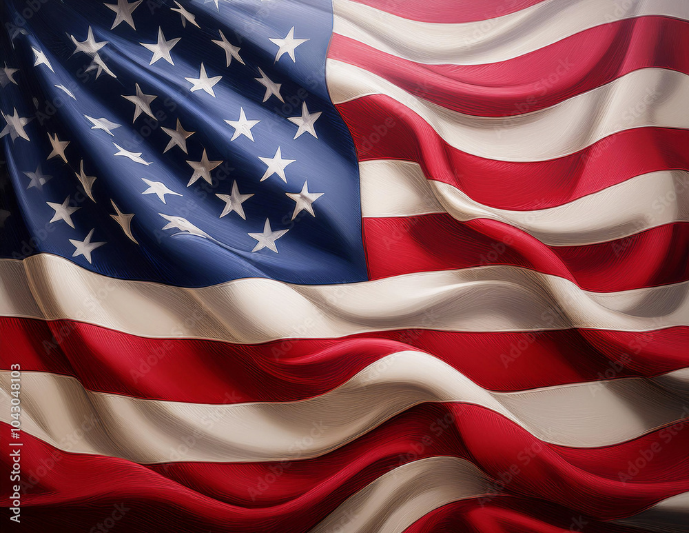 Die Flagge der USA