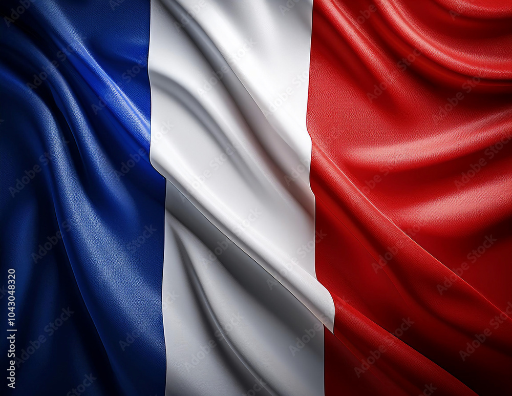 Die Flagge von Frankreich
