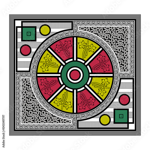 bedsheet design digital art use hand work and digital printing
