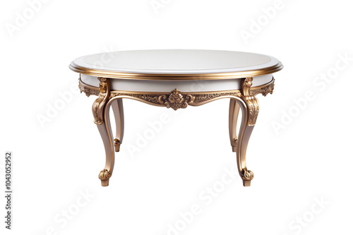modern coffee table isolated on transparent background