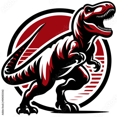 Wallpaper Mural Dinosaur vector and illustration. Torontodigital.ca