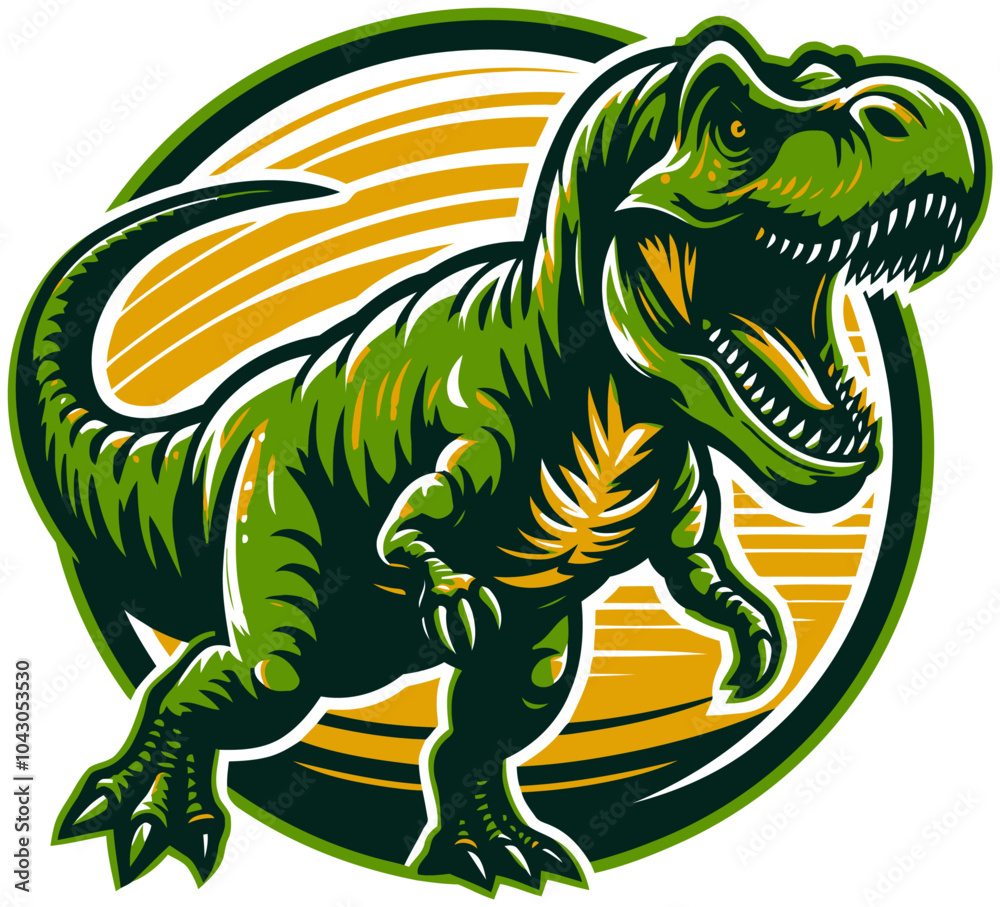 Fototapeta premium Dinosaur vector and illustration.