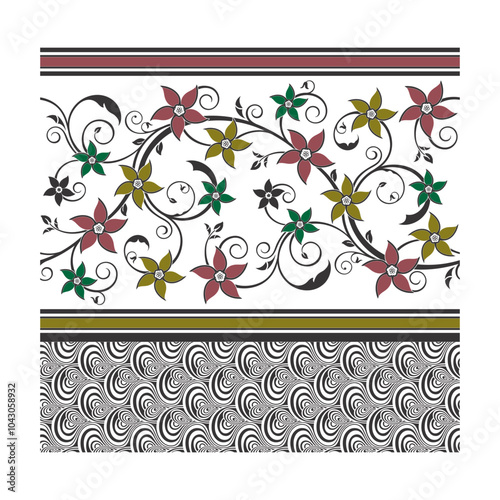 bedsheet design digital art use hand work and digital printing
