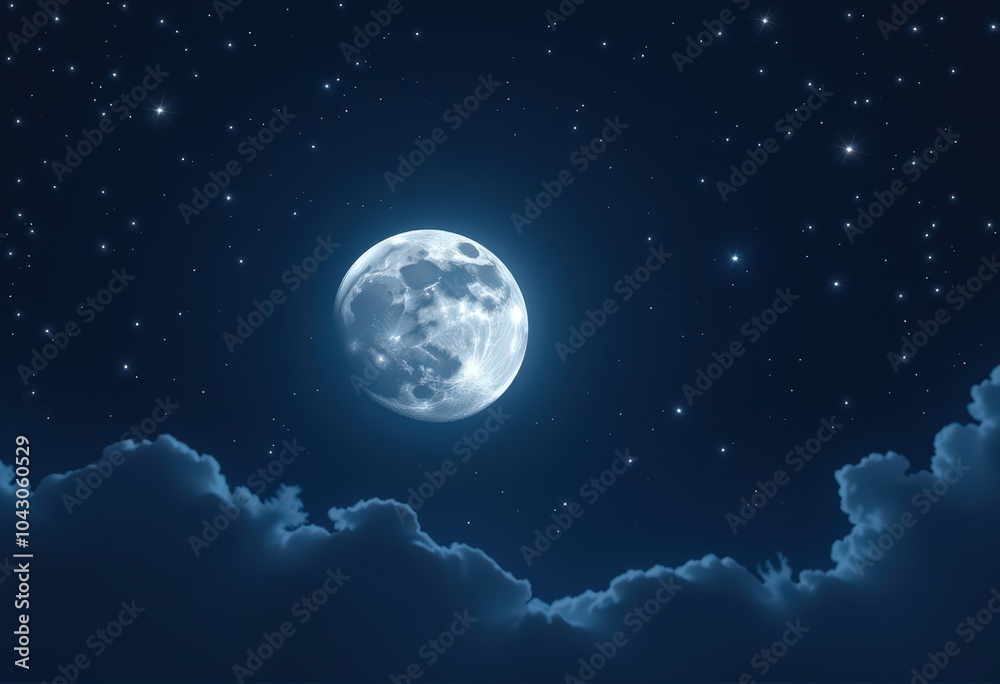 Fototapeta premium sky with moon