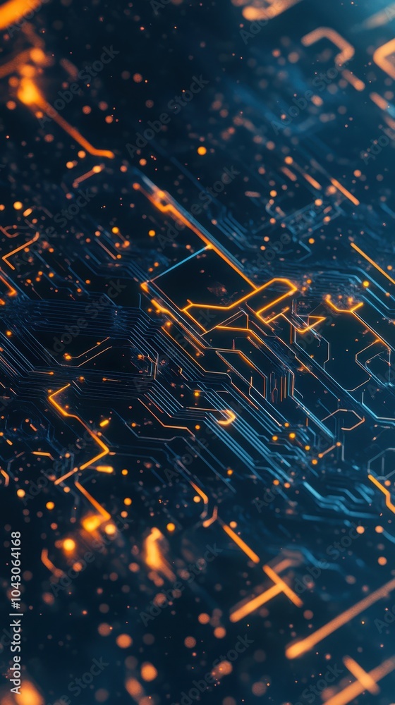Abstract glowing particles forming a digital wave, futuristic technology concept background Abstract glowing particles forming a digital wave, futuristic technology concept background