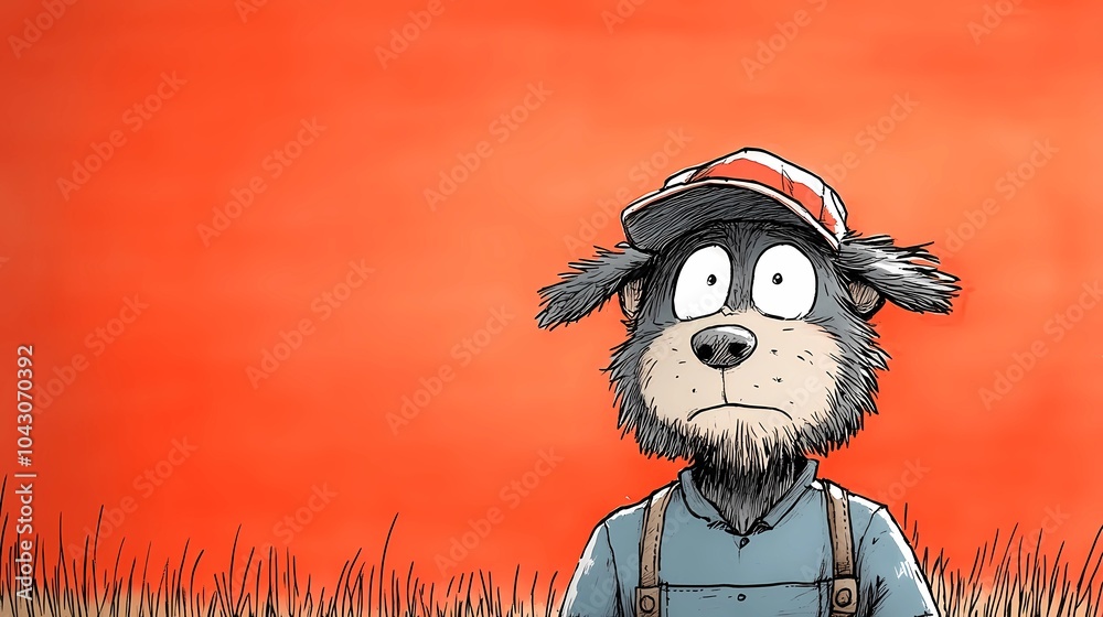 Fototapeta premium Farm animal character